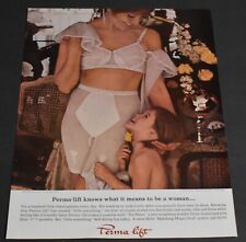 1964 Print Ad Sexy Perma lift Bra Brunette Lady Beauty Fashion Style Art Hair picture