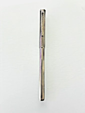 Alfred Dunhill Germany Sterling Silver Pinstripe Ballpoint Pen Ribbed Barrel picture