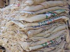 5 Used Burlap Coffee Bags JUTE LARGE. THESE ARE FROM ALL OVER THE WORLD. picture
