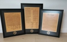 FRAMED THE BILL OF RIGHTS, DECLARATION OF INDEPENDENCE & CONSTITUTION OF U.S.  picture