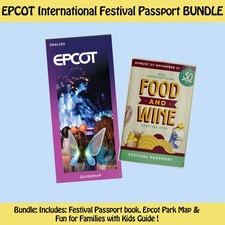 30th Food And Wine Festival Passport Bundle book + Epcot Map 2026 Disney World picture