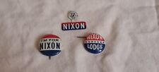 Bundle of 3 Vintage Nixon/Lodge Political Buttons picture