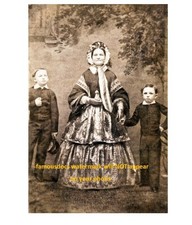 Abraham Lincoln Family PHOTO Mary Todd, Wille and Tad 1860 picture