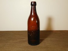 VINTAGE  E C ROSCHE ABC SPARKLING LAGER  ALBANY NY BROWN BEER BOTTLE picture