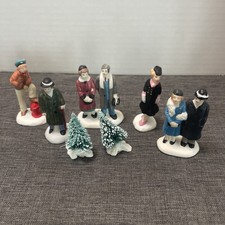 Vintage It's a Wonderful Life Porcelain Figurines Lot 1990s Christmas Village picture