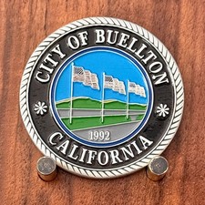 City Of Buellton California 30 Years Anniversary Challenge Coin W#23 picture