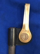Replacement M1887 Leather Frog for Trapdoor Springfield Bayonet Scabbard .45-70  picture