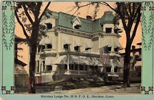 BPOE Elks Lodge No. 35 Meriden Connecticut CT c1910 Postcard picture