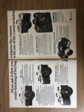 CAMS45 MAGAZINE ADVERT 11X16 MINOLTA SRT 100X & MINOLTA 110 ZOOM picture