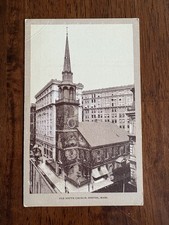 Antique Undivided Back Postcard of Old South Church Boston Sesquequincentennial picture