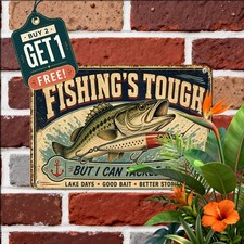 Rustic Industrial Sheet Metal Sign Vintage Wrought Iron Garage Tin Plaque picture