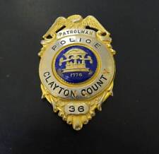 Vintage Obsolete Clayton County Georgia Patrolman Police Badge #36 picture