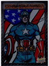 2015 Marvel Vibranium Metal Engravings Sketch Captain America 1/1 *M092 picture