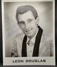 Country Singer Leon Douglas Press Photo and Signature Circa 1960's picture