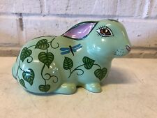 Lynn Chase Porcelain Forest Friends Rabbit Bunny Coin Bank picture