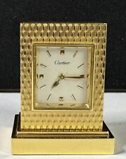 CARTIER Vintage 14K Gold  Travel Clock picture