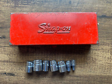 Snap-on Tools KRA 222B Red Metal Tool Box - with Assorted Snap-on Sockets (7) picture