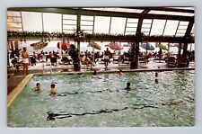 Atlantic City NJ-New Jersey, Chalfonte Haddon Hall Indoor Pool Vintage Postcard picture