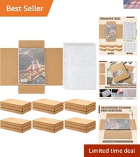 30 Pack Corrugated Comic Book Mailers 7.8 x 11 x 1.2 Inch with 30 Bubble Bags... picture