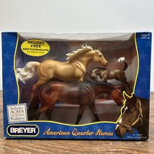 Vintage Breyer #750102 American Quarter Horses Hollywood Gold Family New 2007 picture