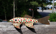 CA 1930-40's BATWING FISH DECOY CHARLES DAHLSTROM MILLE LACS LAKE MINN OP 7