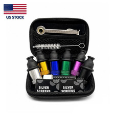 6Pcs Sneak a Toke Mini One Hitter Metal Tobacco Portable Smoking Pipe With Tools picture