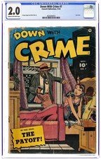 Down with Crime #7 CGC 2.0 1952 4634264014 picture