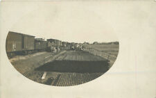 C-1905 Railroad Freight pipe Wagons frame like RPPC Photo Postcard 22-10164 picture