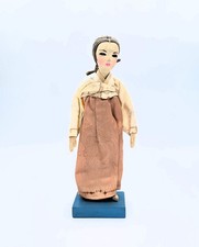 Vintage Korean souvenir fabric doll picture
