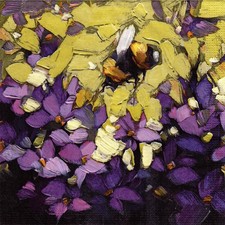 (2) Two Paper Lunch Napkins for Decoupage/Mixed Media - Flight of the Bumblebee picture