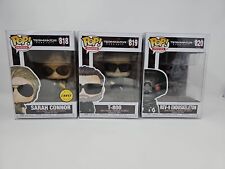 Funko Pop Terminator 3 Lot Sarah Conner Chase, T800, Battle Rev9 W/Protector NM picture