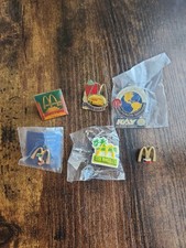 Lot Of 6 McDonalds Crew Pins Location City Country Themed Lot Vintage Rare picture