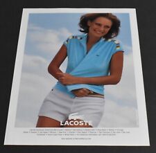 2004 Print Ad Sexy Lacoste Fashion Style Art Lady Shorts Top Beauty Feminine picture
