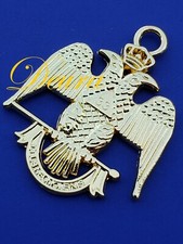 33rd 33 Degree Eagle Charm Large Pendant 1.75
