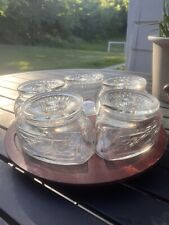 5 Vtg Scurlock Kontanerette 1940's Glass Refrigerator Dish Containers Canisters picture