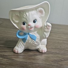ADORABLE RARE Inarco kitten planter   picture