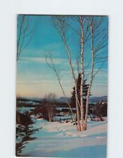 Postcard Winter Scene Greetings from Maine USA picture