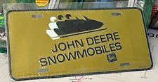 ORIGINAL ~ 1976 JOHN DEERE SNOWMOBILE License Plate Sign - NEW picture