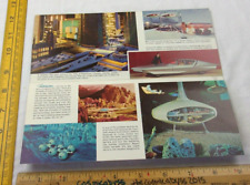 1965 GM General Motors Futurama World's Fair mailer Future concepts foldout pc picture