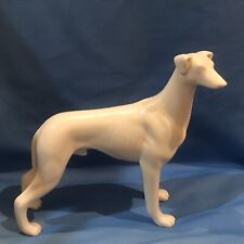 Porcelain White Male Whippet Greyhound Dog Figure Statue  California Haeger? picture