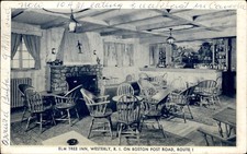 Westerly RI Inn Interior c1940s-50s Vintage Postcard picture