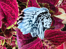 Traditional Indian Chief Head Decal Sticker Native American Inspired Chieftain picture