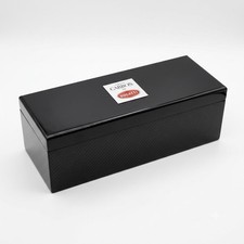 Official Bugatti Champagne Carbon Empty Presentation Display Box - Black Glossy picture