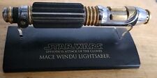 2004 Star Wars Master Replicas .45 scale lightsaber- Mace Windu RARE - VINTAGE picture