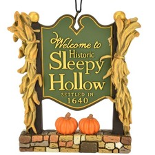 Welcome to Sleepy Hollow Sign Halloween Ornament Decoration picture