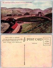 Rustic Depot Gardiner Yellowstone National Park Postcard picture