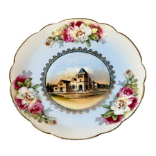 BAKERSFIELD Baptist Church CA CALIFORNIA Antique Souvenir China Dish Plate picture