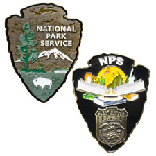 EL16-002 National Park Service NPS arrowhead Challenge Coin picture