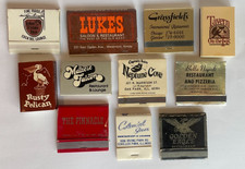 Vintage Chicago & Suburban Illinois Restaurant Matchbook Lot – 11 Pieces picture