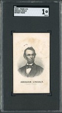 1860s L. Prang & Co. Abraham Lincoln (Without Frame) SCG 1. Nice looking SGC 1 picture